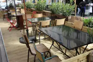 Terrasse éphémère pour événement
