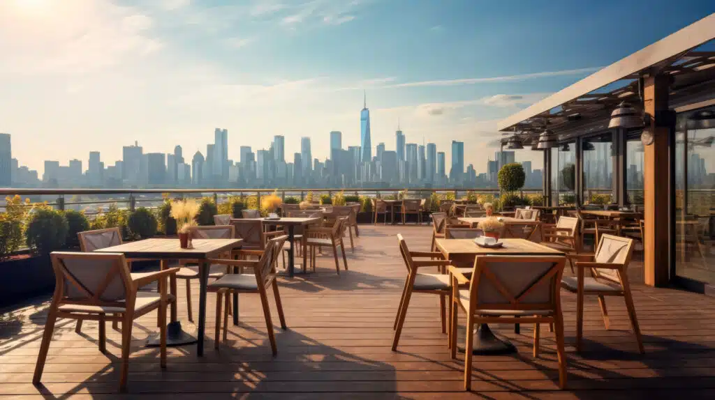 Terrasse de restaurant